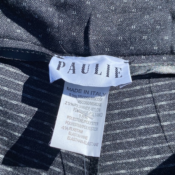 Made in Italy Flared Leg Trousers Front Small Pockets in Stretchy Fabric - EU 42 - Picture 8 of 10